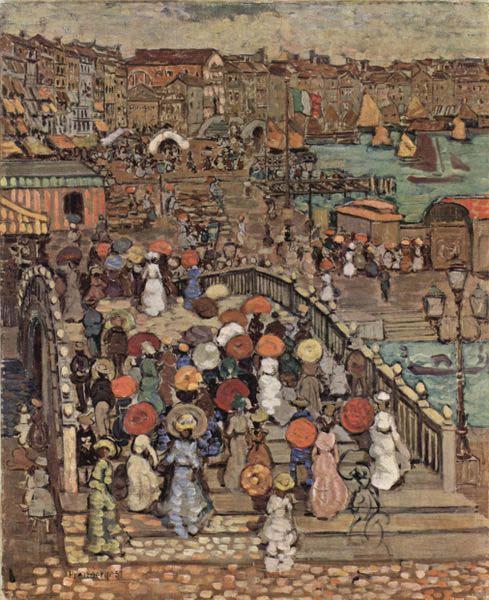Maurice Prendergast Ponte della Paglia oil painting image